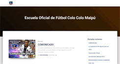 Desktop Screenshot of colocolomaipu.cl